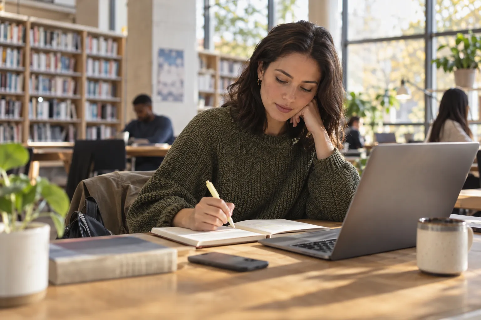 Une candidate tire les enseignements d’un entretien et prépare la suite